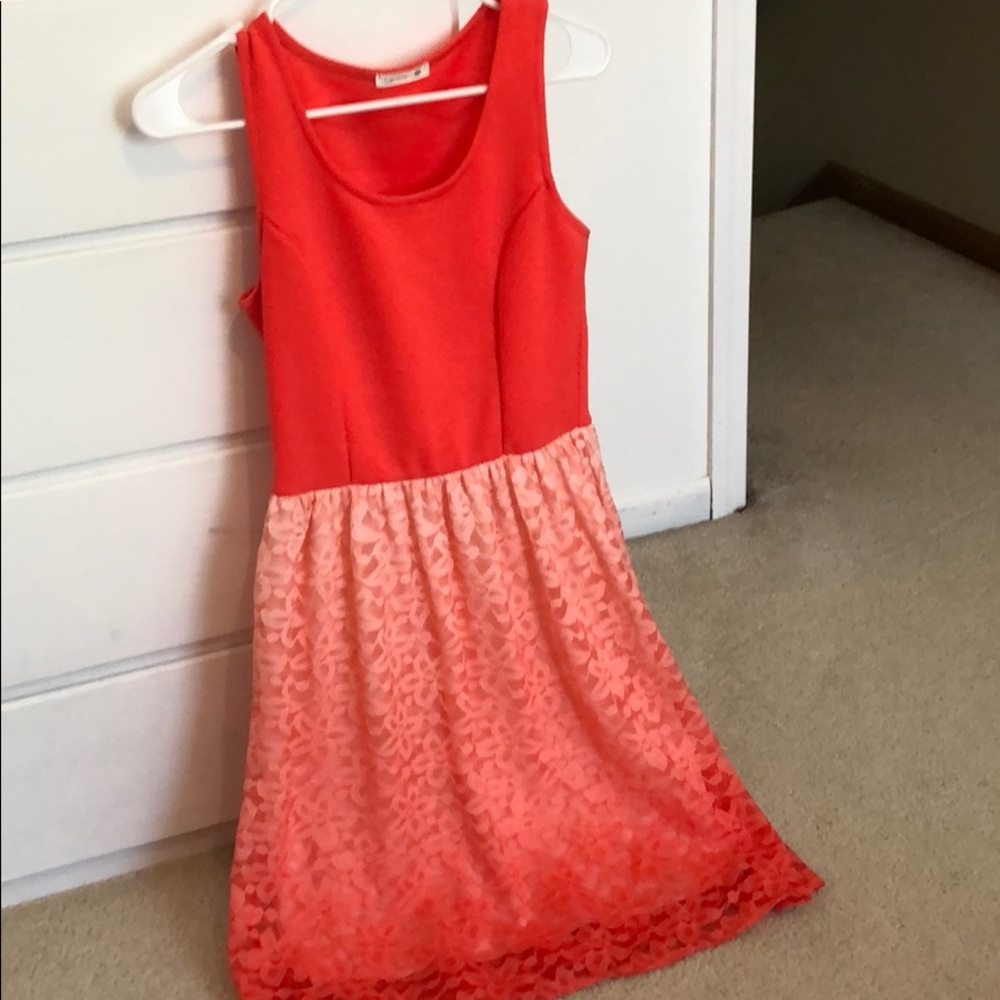 Ombré lace dress
